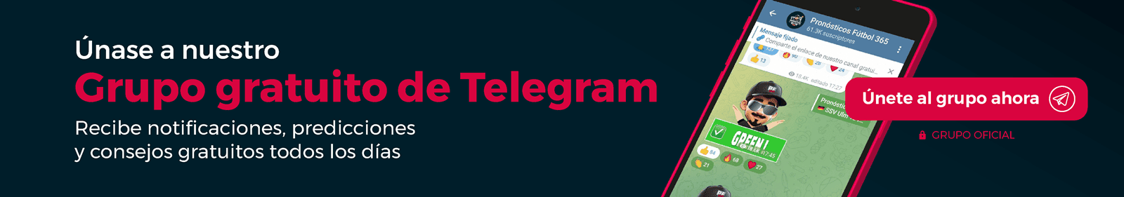 Grupo de Telegram para apuestas deportivas