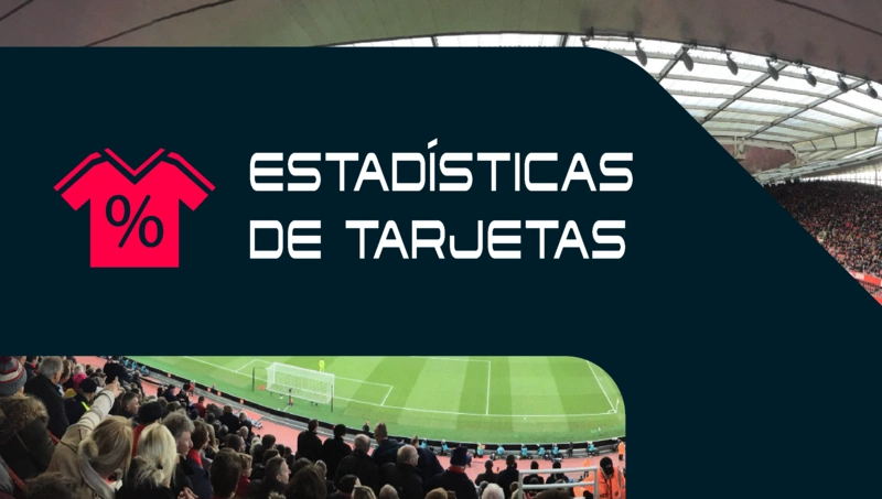 Estadísticas de tarjetas en el partido