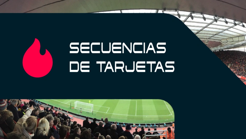 Secuencias de tarjetas en el partido