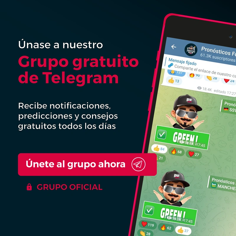 Grupo de telegram gratuito para apuestas de fútbol