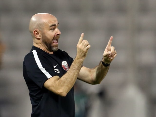Qatar's head coach, Félix Sánchez Bas, on June 7, 2021