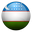 Uzbekistán country flag